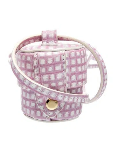 Pre-owned Jacquemus Leather Crossbody Bag In Purple