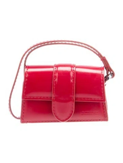 Pre-owned Jacquemus Leather Crossbody Bag In Red
