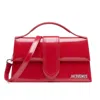 Jacquemus Schultertasche Le Grand Bambino Aus Lackleder In Red