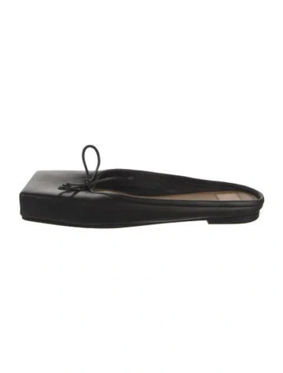 Pre-owned Jacquemus Leather Flats In Black
