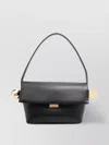 Jacquemus Leather Foldover Shoulder Bag Gold Hardware