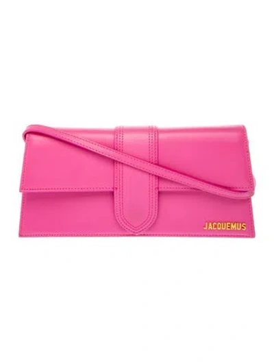 Pre-owned Jacquemus Leather  Le Bambino Long In Pink