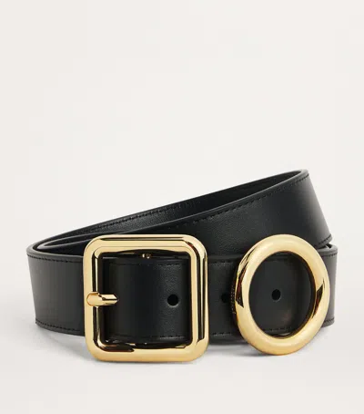Jacquemus Le Ceinture Regalo Leather Belt In Black