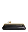 Jacquemus Womens Black La Pochette Salon Leather Clutch Bag In Black