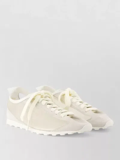 Jacquemus Leather Lace-up Shoes In White