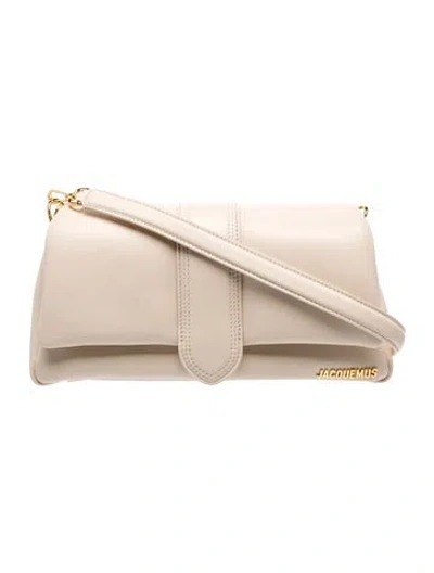 Pre-owned Jacquemus Leather Le Bambimou In Neutral