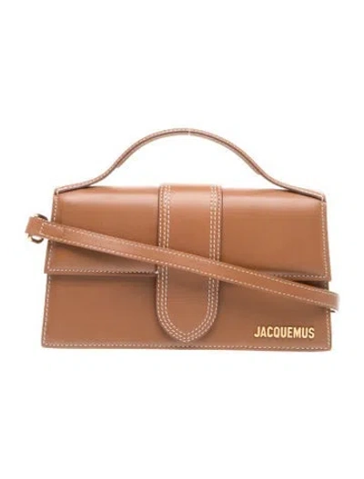 Pre-owned Jacquemus Leather Le Bambino In Brown