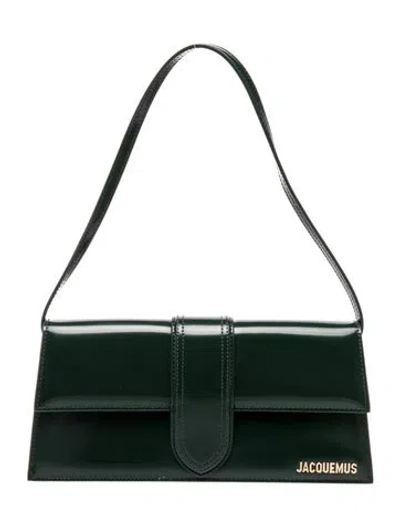 Pre-owned Jacquemus Leather Le Bambino Flap In Green