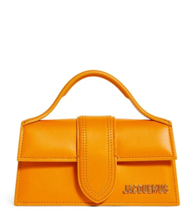 Jacquemus Leather Le Bambino Top-handle Bag In Orange