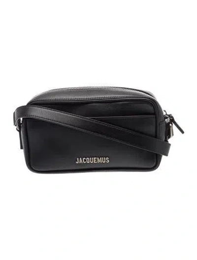 Pre-owned Jacquemus Leather Le Baneto Mini In Black