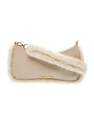 Pre-owned Jacquemus Leather Le Bisou Doux In Neutral