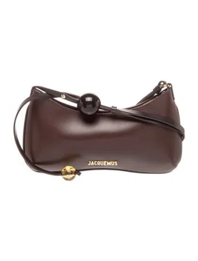 Pre-owned Jacquemus Leather Le Bisou Perle In Brown