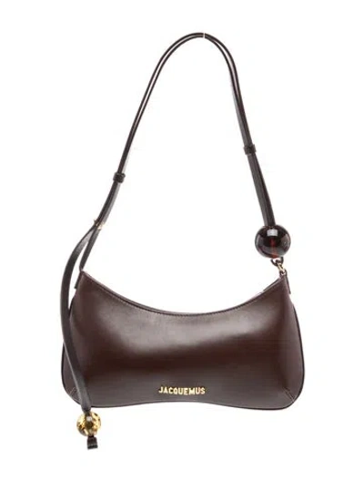 Pre-owned Jacquemus Leather Le Bisou Perle In Purple