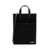 Jacquemus Leather Le Cabas Tote In Black
