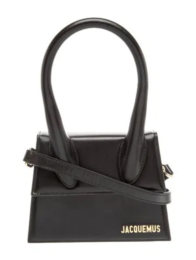 Pre-owned Jacquemus Leather Le Chiquito In Black