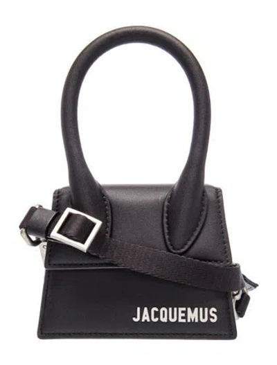 Pre-owned Jacquemus Leather Le Chiquito In Black