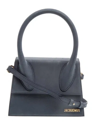 Pre-owned Jacquemus Leather Le Chiquito In Blue