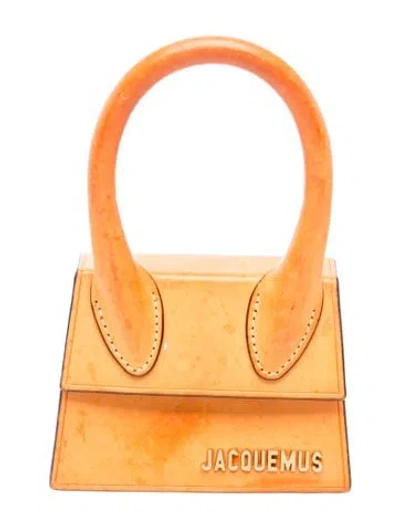Pre-owned Jacquemus Leather Le Chiquito Medium In Brown