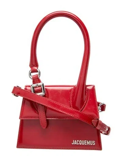 Pre-owned Jacquemus Leather Le Chiquito Medium In Red