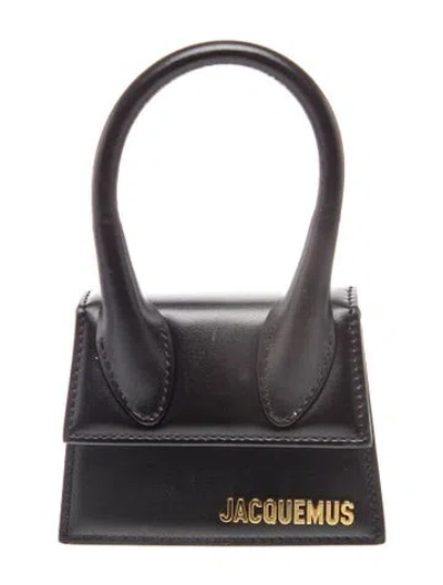 Pre-owned Jacquemus Leather Le Chiquito Mini In Gray