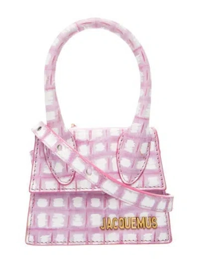 Pre-owned Jacquemus Leather Le Chiquito Mini In Pink
