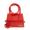 Jacquemus Leather Le Chiquito Noeud Bag In Red