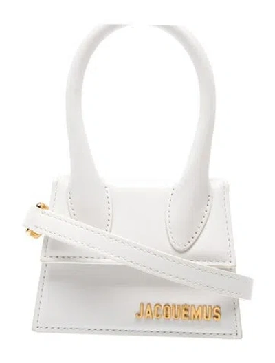 Pre-owned Jacquemus Leather Le Chiquito Small In White
