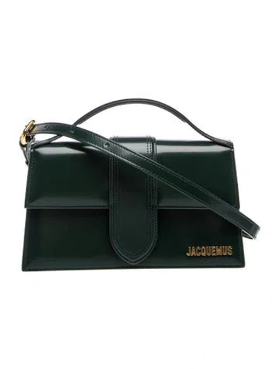 Pre-owned Jacquemus Leather Le Grand Bambino In Green