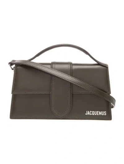 Pre-owned Jacquemus Leather Le Grand Bambino Large W/ Tags In Gray