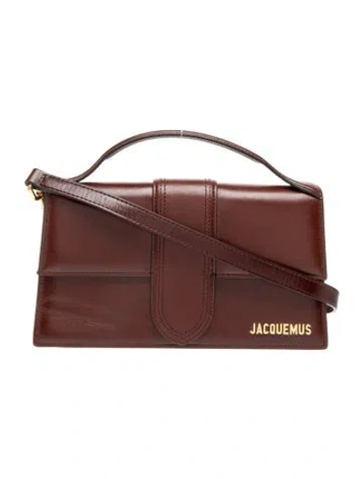 Pre-owned Jacquemus Leather Le Grand Bambino Medium In Brown