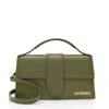 Jacquemus Womens Dark Khaki Le Grand Bambino Leather Top-handle Bag