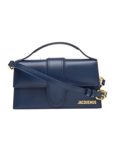 Pre-owned Jacquemus Leather Le Grand Bambino W/ Tags In Blue