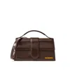 Jacquemus Leather Le Grand Bambino Women's Handbag In Brown