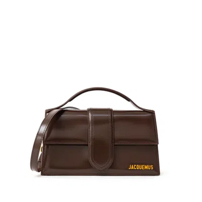 Jacquemus Leather Le Grand Bambino Women's Handbag In Brown