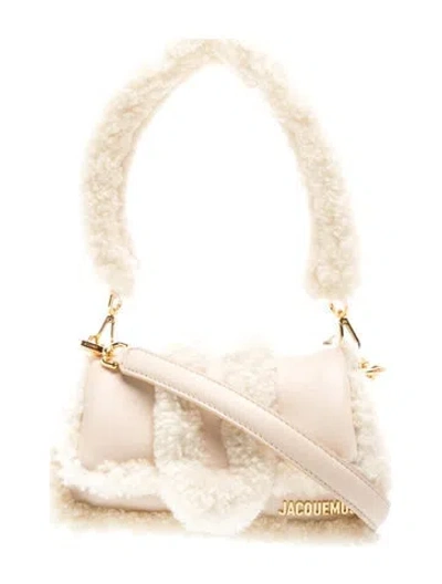 Pre-owned Jacquemus Leather Le Petit Bambimou Doux Petit In Neutrals