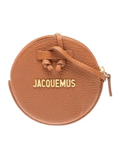 Pre-owned Jacquemus Leather Le Pitchou Mini In Brown