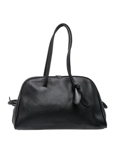 Pre-owned Jacquemus Leather Le Turismo Medium In Black