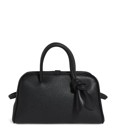 Jacquemus Le Petit Turismo Grain Leather Bag In Black