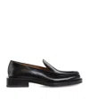 Jacquemus Round Toe Loafers Shiny Finish In Black