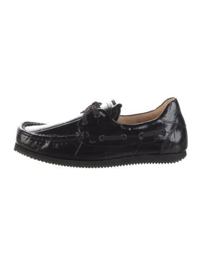 Pre-owned Jacquemus Leather Loafers In Black