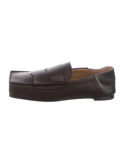 Pre-owned Jacquemus Leather Loafers In Brown