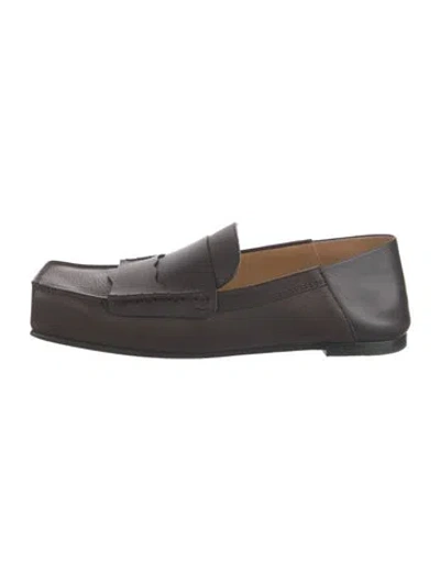 Pre-owned Jacquemus Leather Loafers In Brown