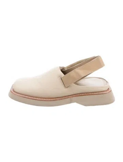 Pre-owned Jacquemus Leather Loafers In Neutrals