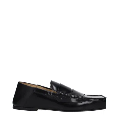 Jacquemus Leather Men's Loafer In Black