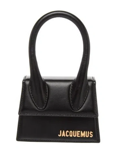 Pre-owned Jacquemus Leather Mini Bag In Black