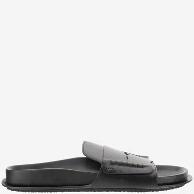JACQUEMUS LEATHER MOCASSIN SANDAL