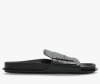 Jacquemus Leather Mocassin Sandal In Black