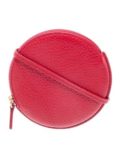 Pre-owned Jacquemus Leather Pouch In Red