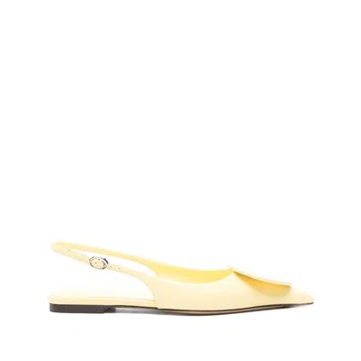 Jacquemus Duelo Slingback Pumps In Yellow
