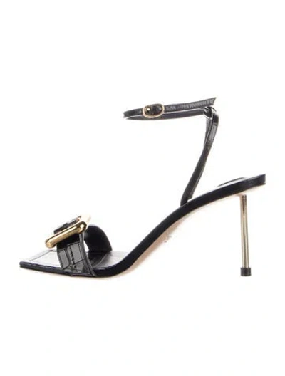 Pre-owned Jacquemus Leather Sandals In Black